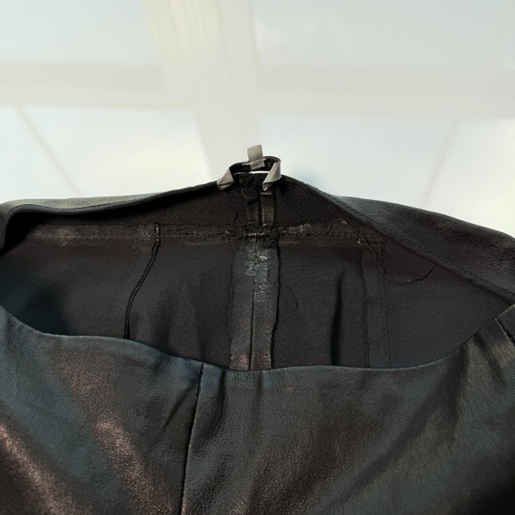 Maiyet Lambskin Leather Ankle Zip Pants Size EU 36 US 8 Indie Sleaze Rocker Glam - Picture 5 of 9